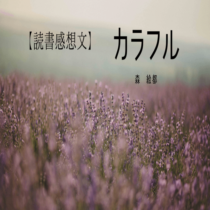 読書感想文 カラフル 著者 森 絵都 Akari Note