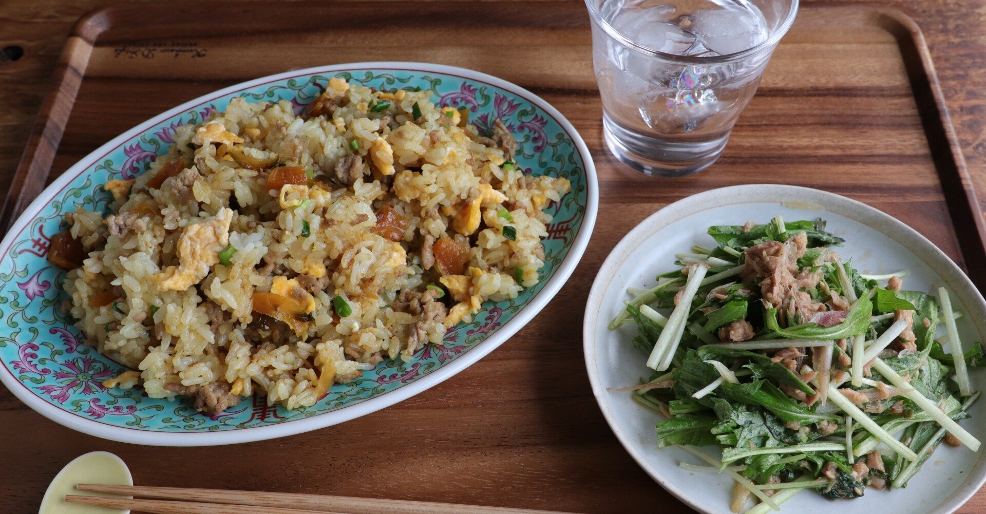主食 福神漬け入り カレーチャーハン 副菜 ツナの香味野菜和え の作り方 ぐっち夫婦 料理家 Note