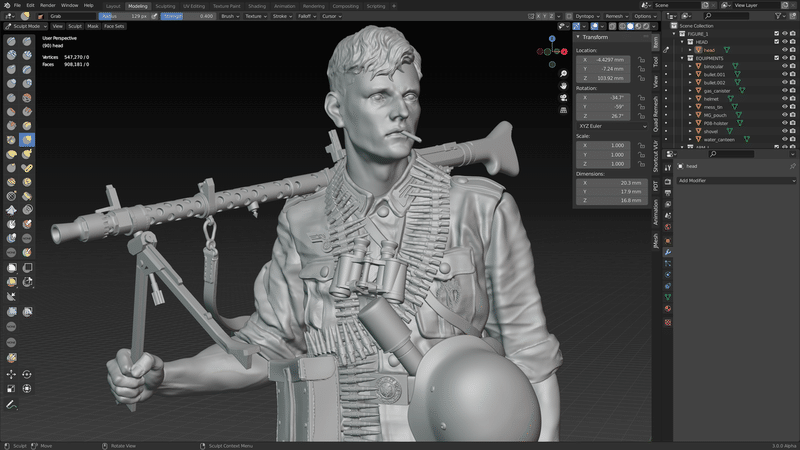 フィギュア制作におけるryzen5950xとblender Zbrush 実際のところ Histone Note