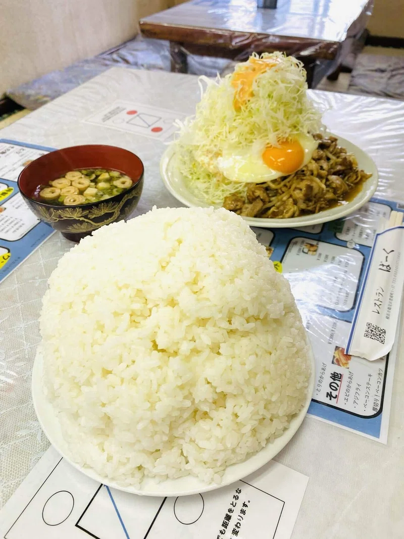 デカ盛り店の朝ごはん レストランばーく Note