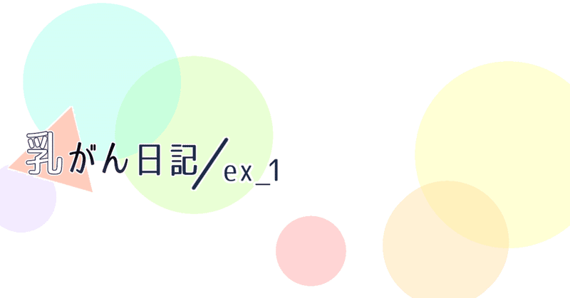 乳がん日記 ex1