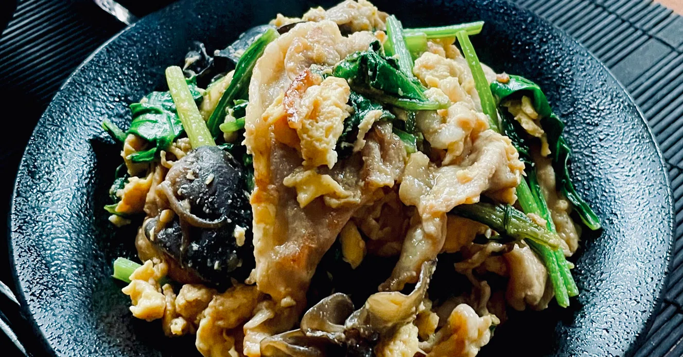 中国のお料理「木須肉」｜as