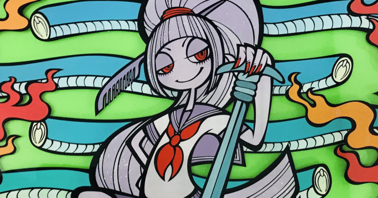 ヤマタノオロチを殺すスサノヲ【オンライン・キャプション】｜@curry_ddd, image size:1280x671