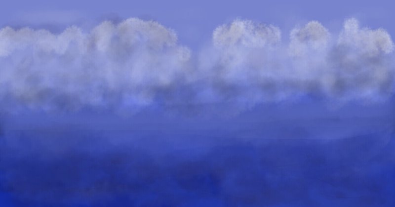 背景（海と空と雲）2