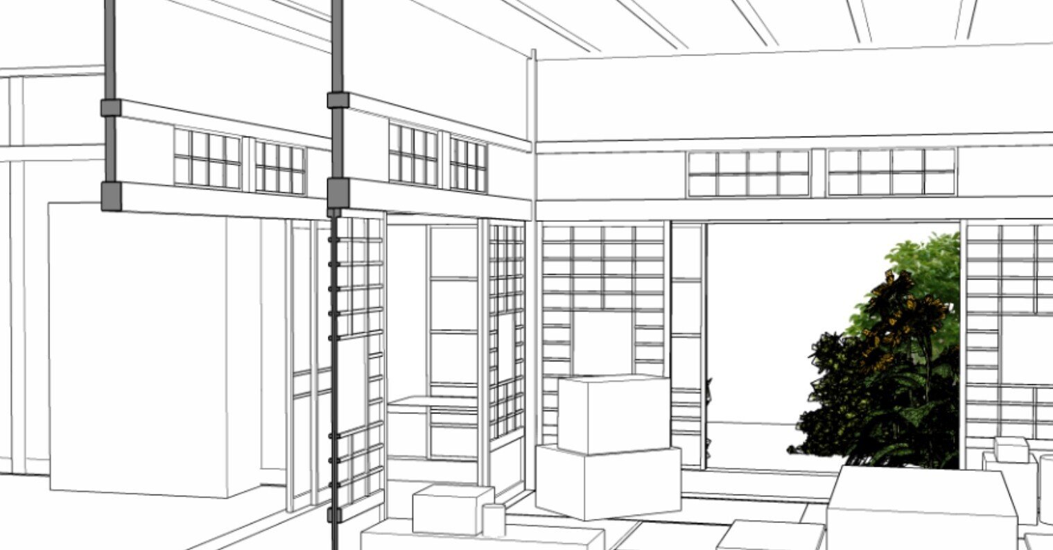 おばあちゃんちを作る~弊社の3D背景の作り方①~|なかおさん|note