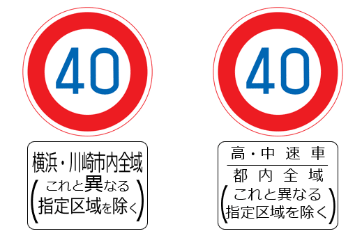 323)最高速度、(323の2)特定の種類の車両の最高速度｜道路標識マニア