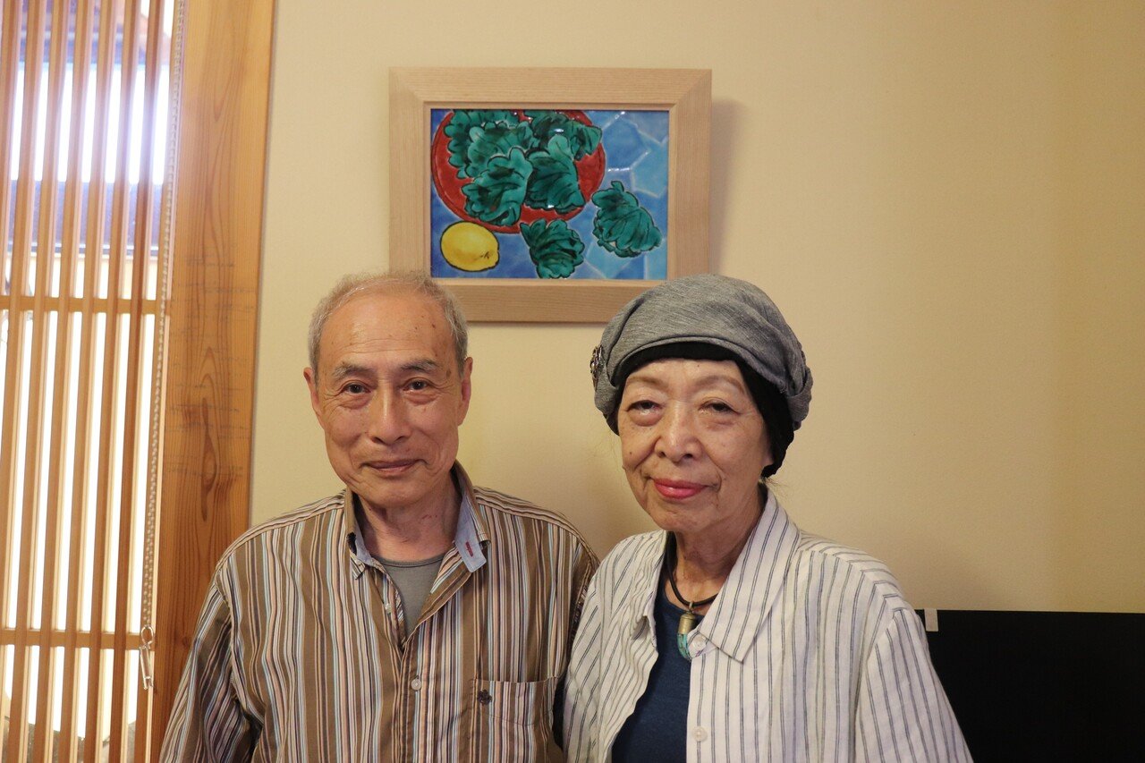 海部公子 九谷吸坂窯九谷上絵海老図 向付5客 直径15cm