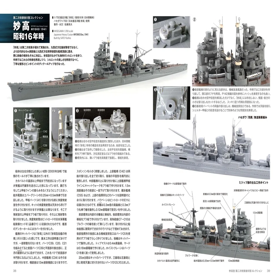 サンプル公開】帝国海軍艦艇 真・総ざらい3 妙高型重巡洋艦 編｜モデル 