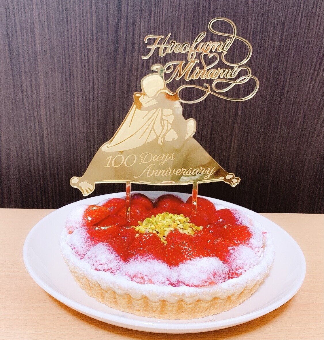 結婚記念日のケーキトッパーオーダー｜VANILLA CHIC