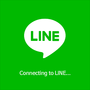 自動的にパソコン版LINEが起動しているところ