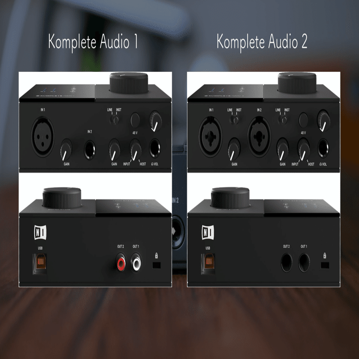 デスクに合うミニマルなオーディオインターフェース Komplete Audio 1