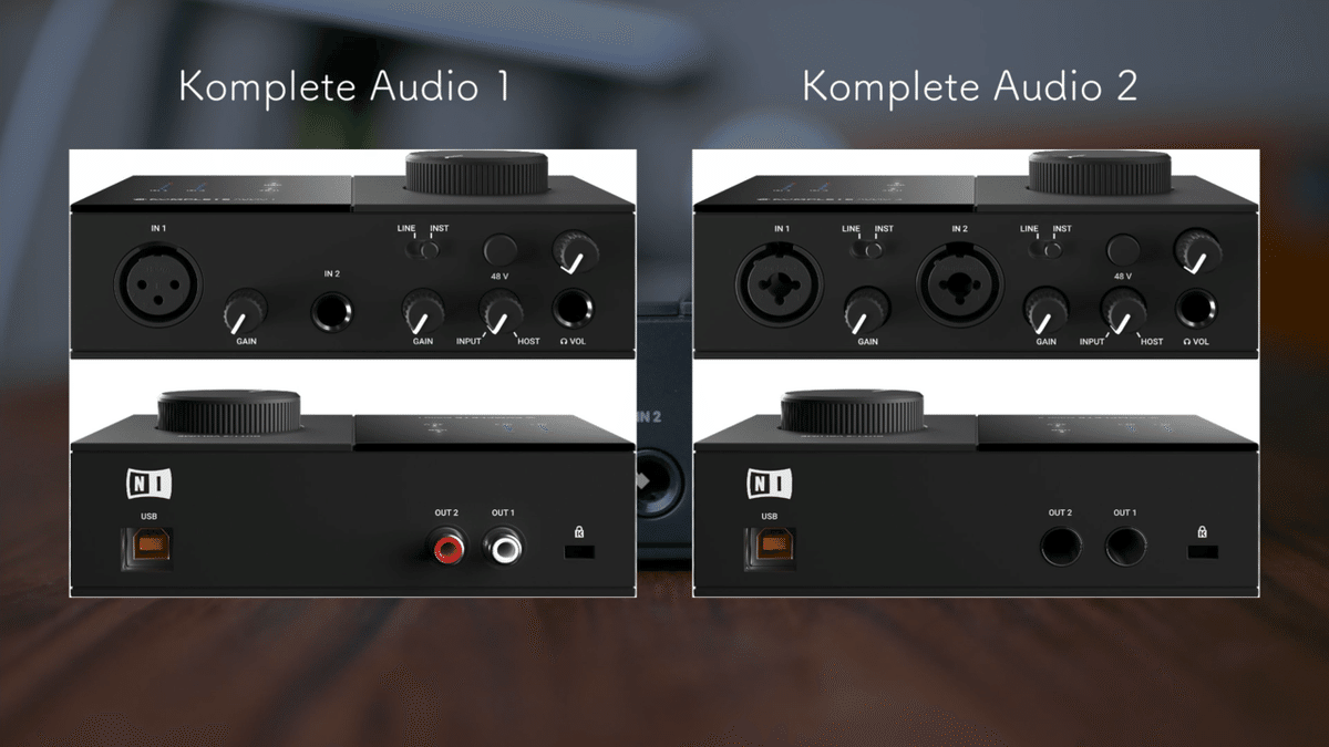 デスクに合うミニマルなオーディオインターフェース Komplete