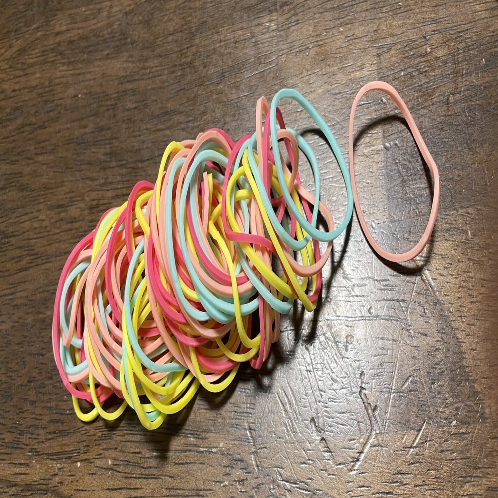 小学生の時によくやった 輪ゴムを使った工作をやってみました 23にして自学に挑戦 ３ はぐみ 明月詩織 Note