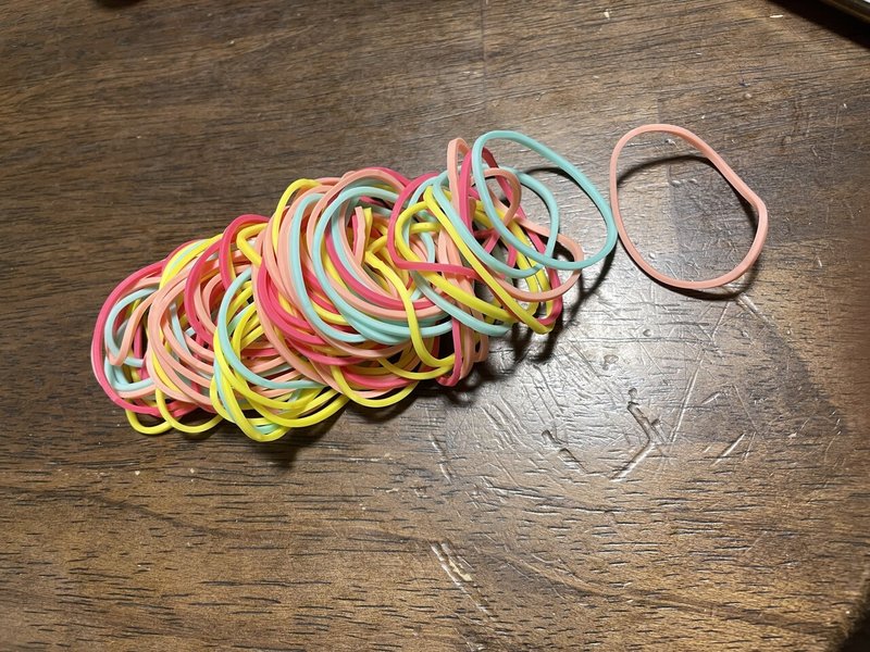 小学生の時によくやった 輪ゴムを使った工作をやってみました 23にして自学に挑戦 ３ はぐみ 明月詩織 Note