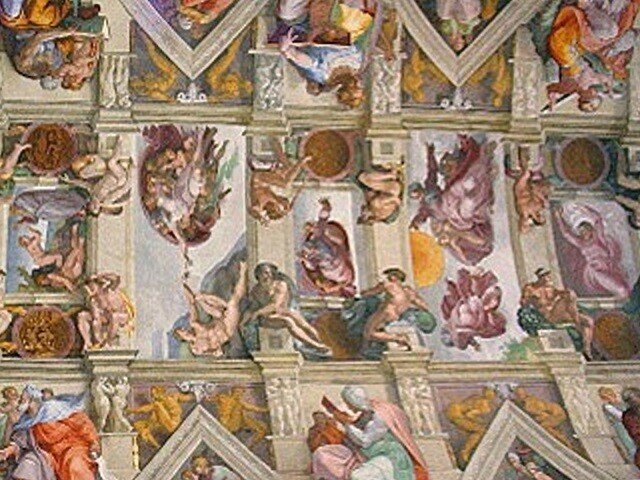 ミケランジェロ　Michelangelo　システィーナ礼拝堂　天井画　Genesis　創世記　