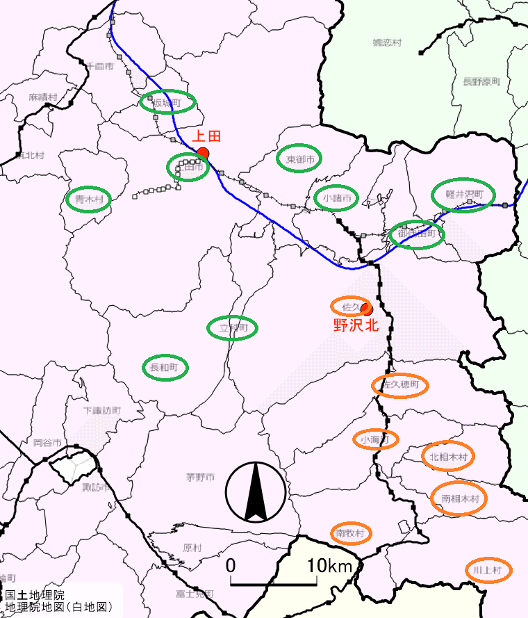 長野県の進学校map 朝森久弥 朝森教育データバンク Note