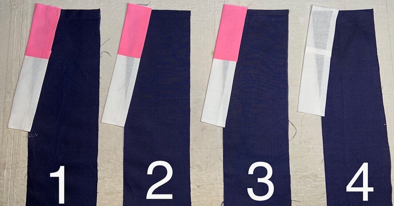 バチ襟の付け方｜桃色の月うさぎ(香川県 一級和裁技能士：宮西千晴)