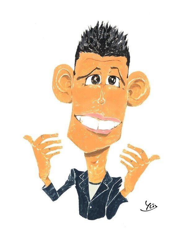 今日は笑って あばよの柳沢慎吾さんの似顔絵 Yu Morio もりおゆう Note