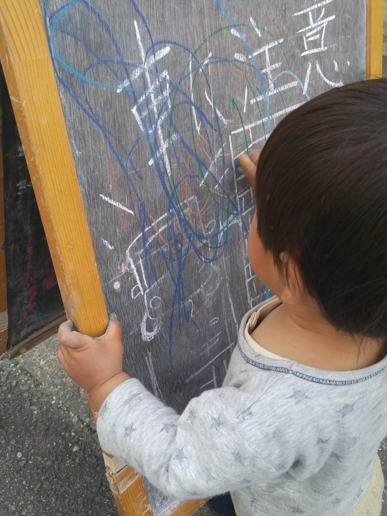 色付け作業で忙しそうな、所長。｜マイマイ計画（野島智司）