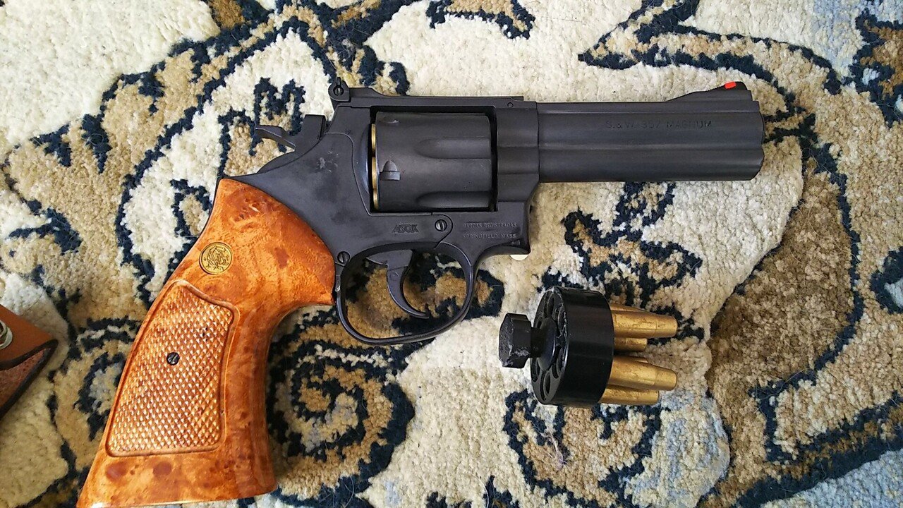 クラウンモデル S&W M586 ガスリボルバー フルサイズカート