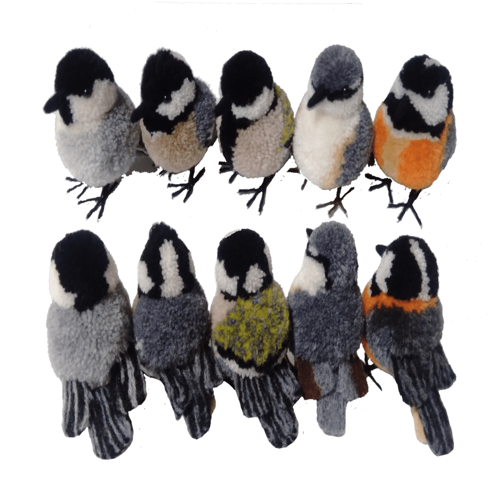 ぽんぽんで日本の野鳥650種をつくる！その12｜すずめ