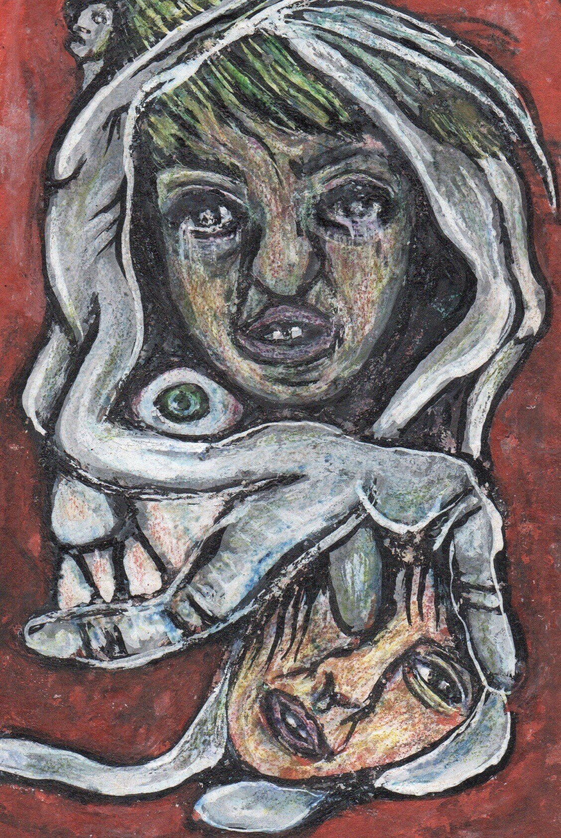 絵画です4 喰》 120x80cm Oil on canvas #art #artist #contemporary #painting