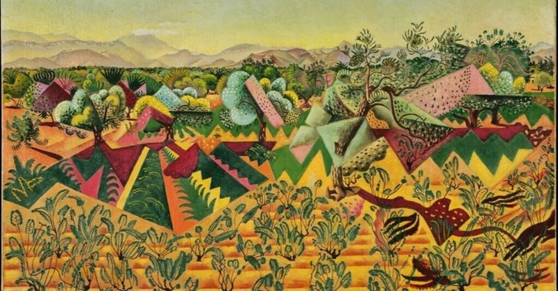 名画のワインリスト　Joan Miró / タラゴナのブドウ畑とオリーブの樹 × マカベオ