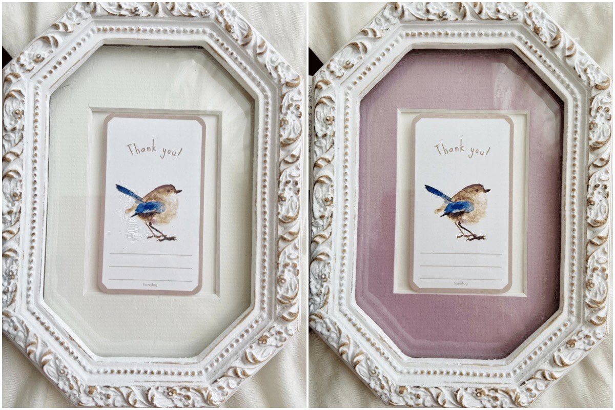 額装すると楽しいよ、『ARTs*LABoさんのATC用マット』｜HONOLOG