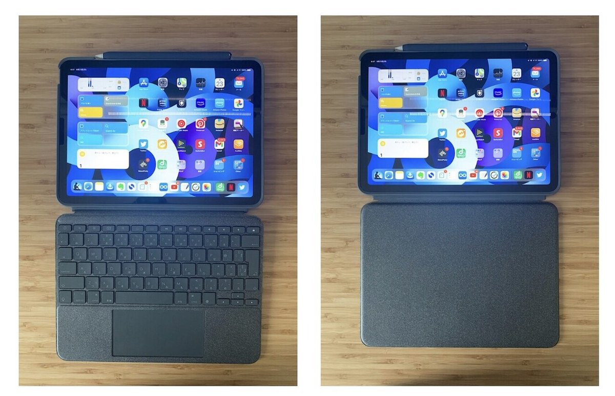 Combo Touch iPad Air4レビュー】Magic Keyboardと比較しても大満足
