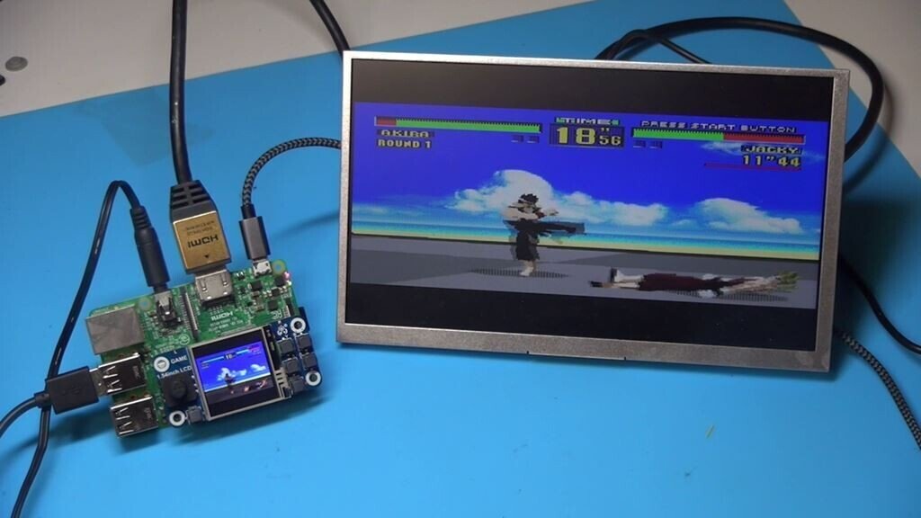 Raspberry Pi4 4gb 搭載ミニアーケードゲーム機 Raspberry Pi用 1.54イン！ラズパイと組み合わせて使うミニゲーム機