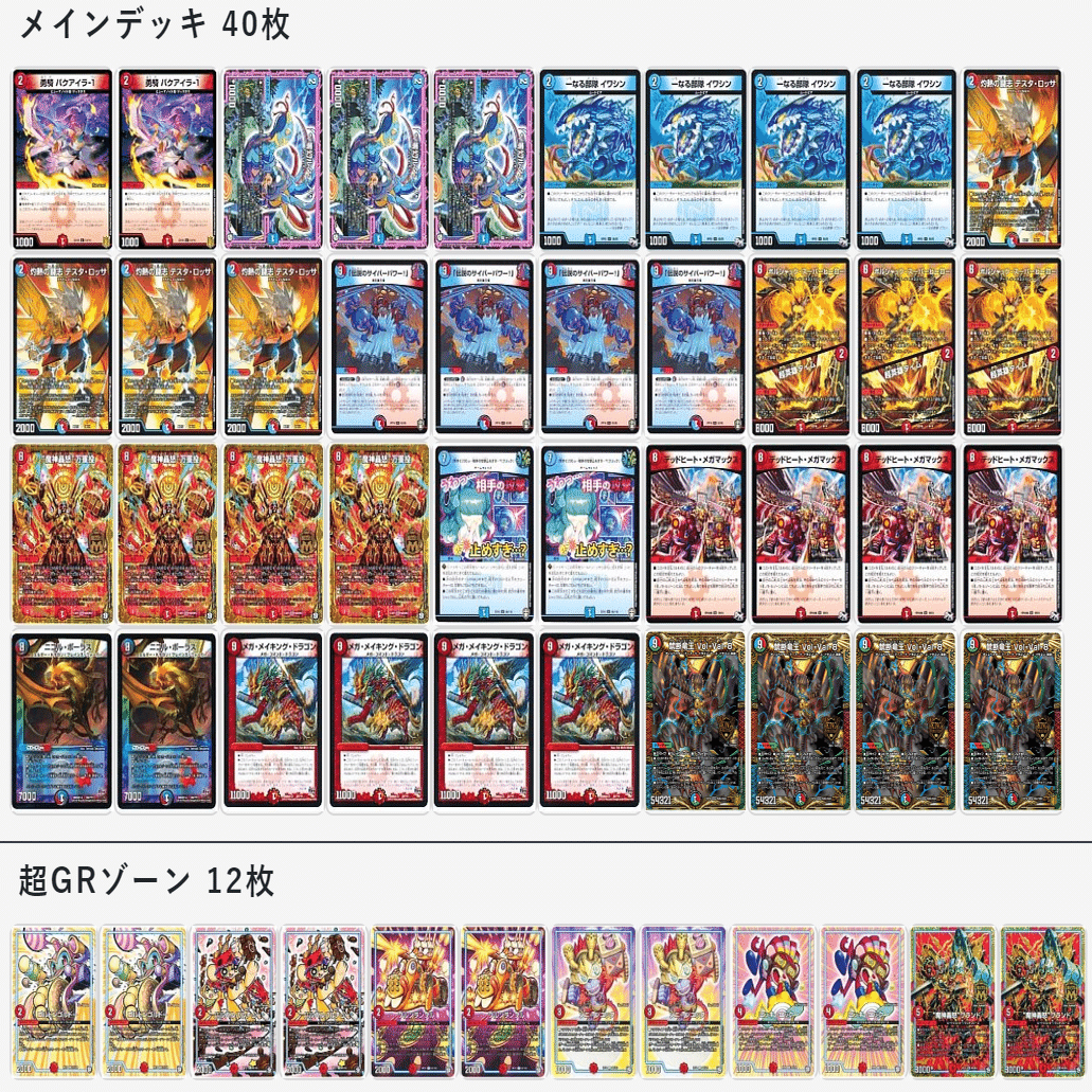 赤青デッドヒートメガマックス デッキ 赤青覇道の上位互換？赤青メガ