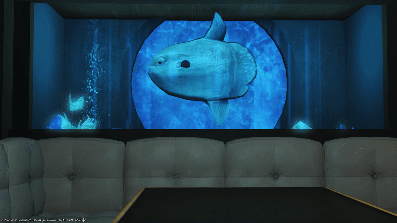 Ff14 おしゃれな深海空間へようこそ Aquariumbar上弦の月 Gaia Valefor Ff14ハウス探訪 Note