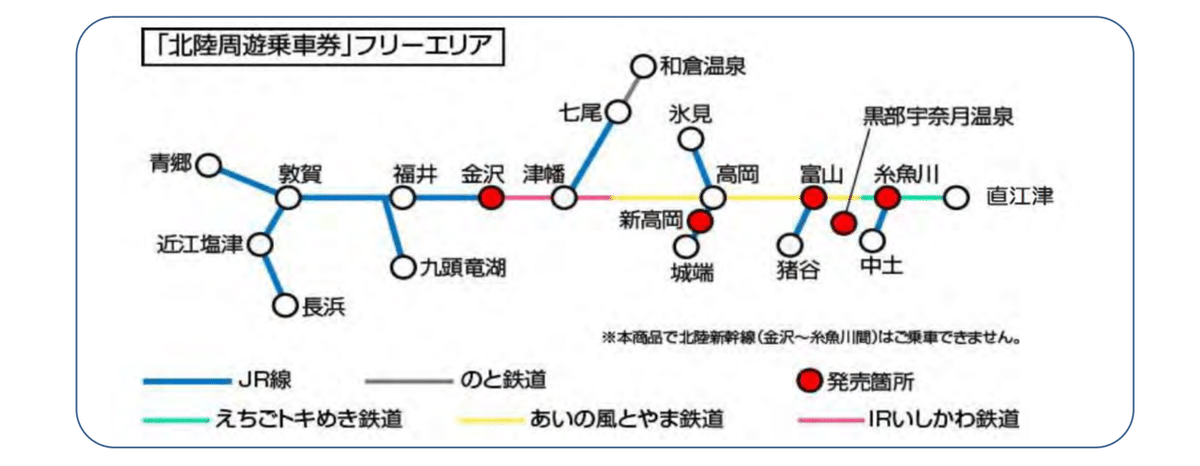 北陸の鉄印集めのマストアイテム「北陸周遊乗車券」の知名度が低