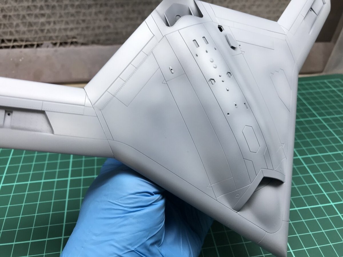PLATZの1/72 X-47B アメリカ海軍 無人爆撃機 制作過程|Ma PLATZの1/72 X-47B アメリカ海軍 無人爆撃機 制作過程|Ma