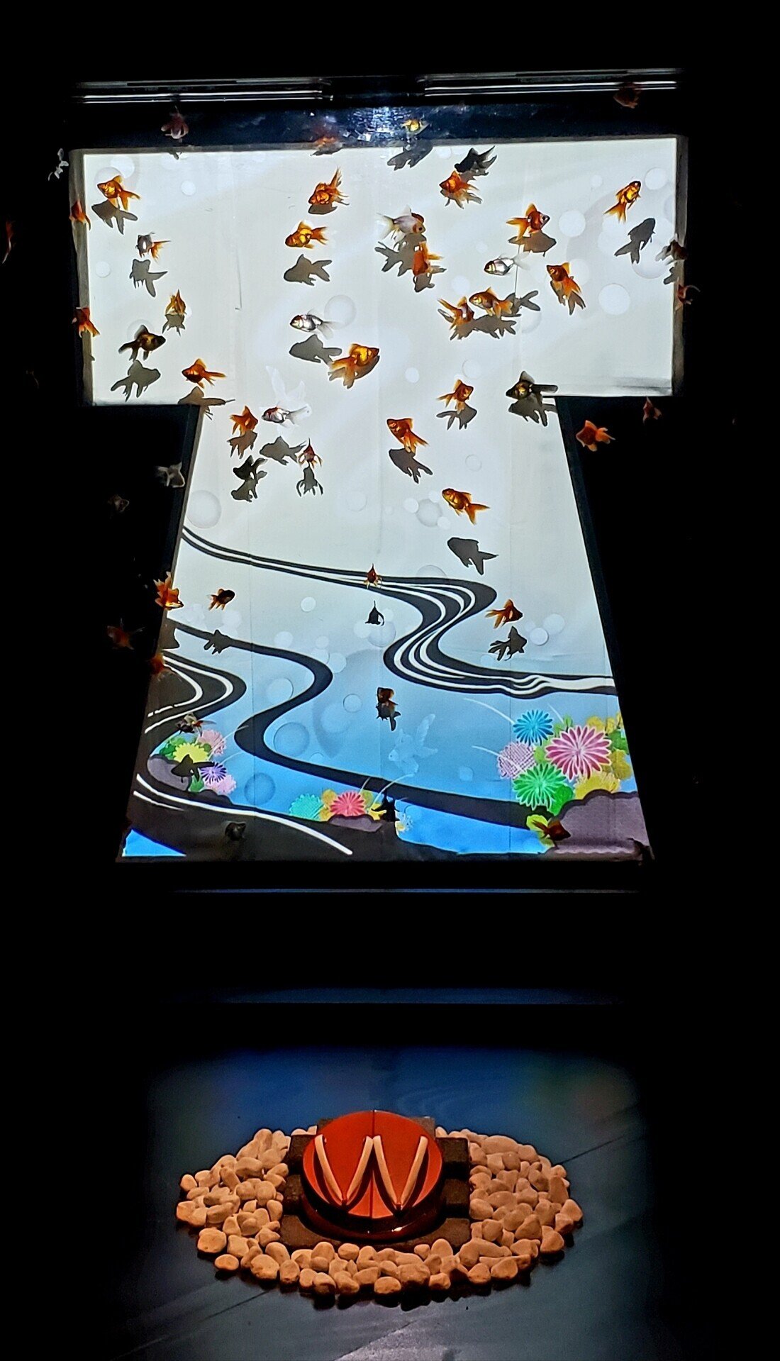 油彩画　金魚の群れ e m89474301140_1.jpg?1616330312