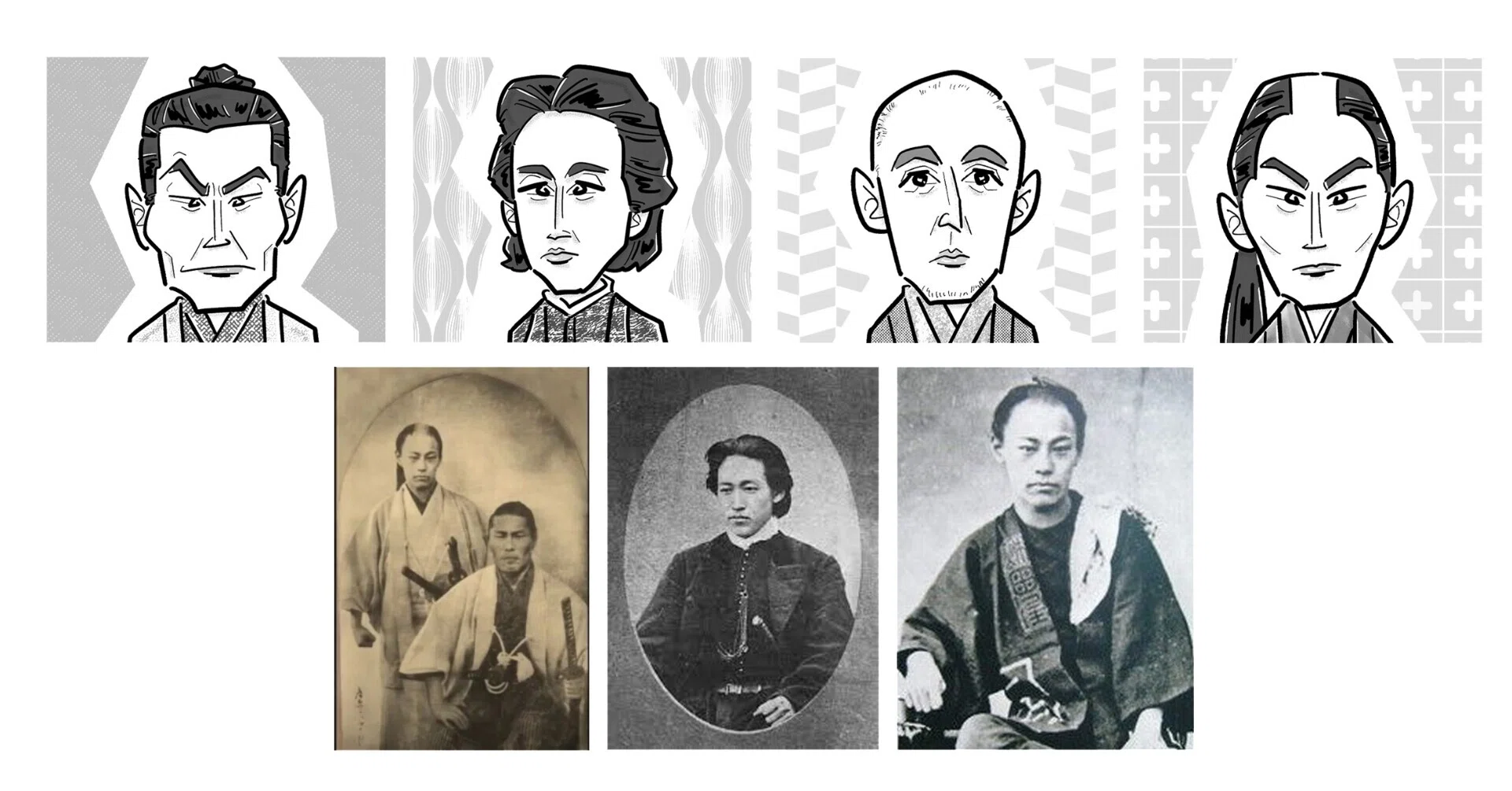 歴史イラスト制作 新撰組 沖田総司 近藤勇 斎藤一 土方歳三 の似顔絵イラスト を描きました スケルトンプラザ9月号 コスミック出版社様 みのもまりか イラストレーター Note 歴史イラスト制作 新撰組 沖田総司 近藤勇 斎藤一 土方歳三 の似顔絵イラスト を描きました スケルトンプラザ9月号 コスミック出版社様 みのもまりか イラストレーター Note