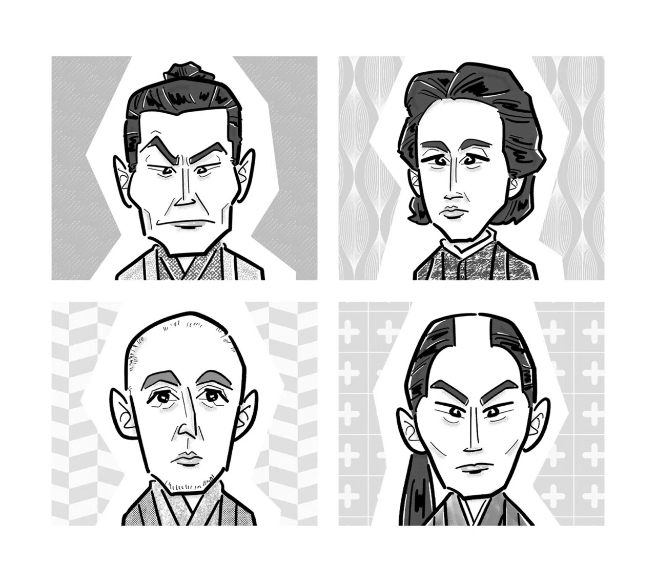 歴史イラスト制作 新撰組 沖田総司 近藤勇 斎藤一 土方歳三 の似顔絵イラスト を描きました スケルトンプラザ9月号 コスミック出版社様 みのもまりか イラストレーター Note 歴史イラスト制作 新撰組 沖田総司 近藤勇 斎藤一 土方歳三 の似顔絵イラスト を描きました スケルトンプラザ9月号 コスミック出版社様 みのもまりか イラストレーター Note