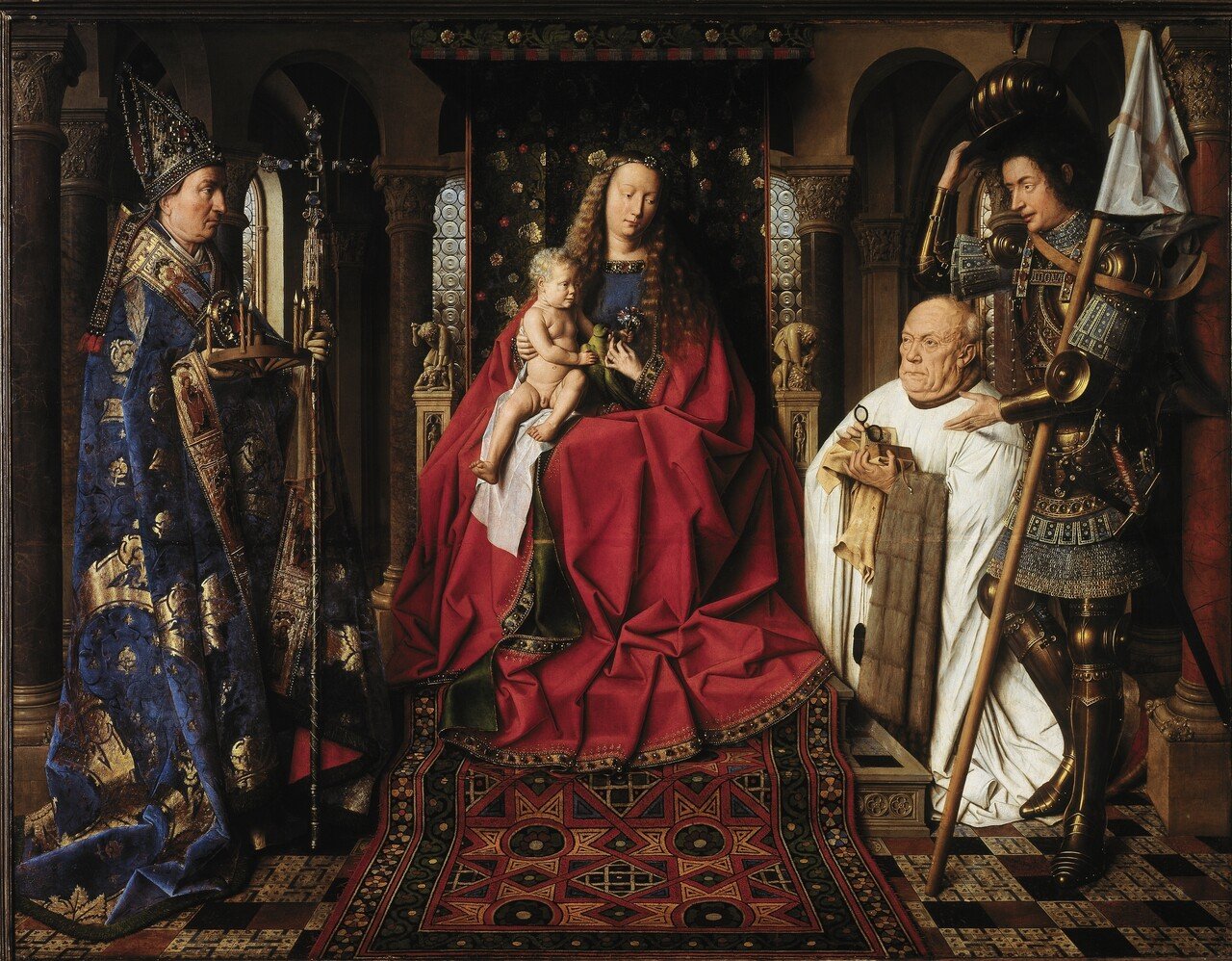 アクリル画　ファンデルパーレの聖母のアレンジ　手描き アクリル画 ファンデルパーレの聖母のアレンジ 手描き ファン
