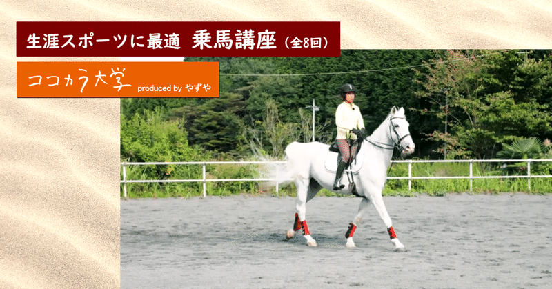 生涯スポーツに最適 乗馬講座（全8回）｜ココカラ大学講師：小森 恵子