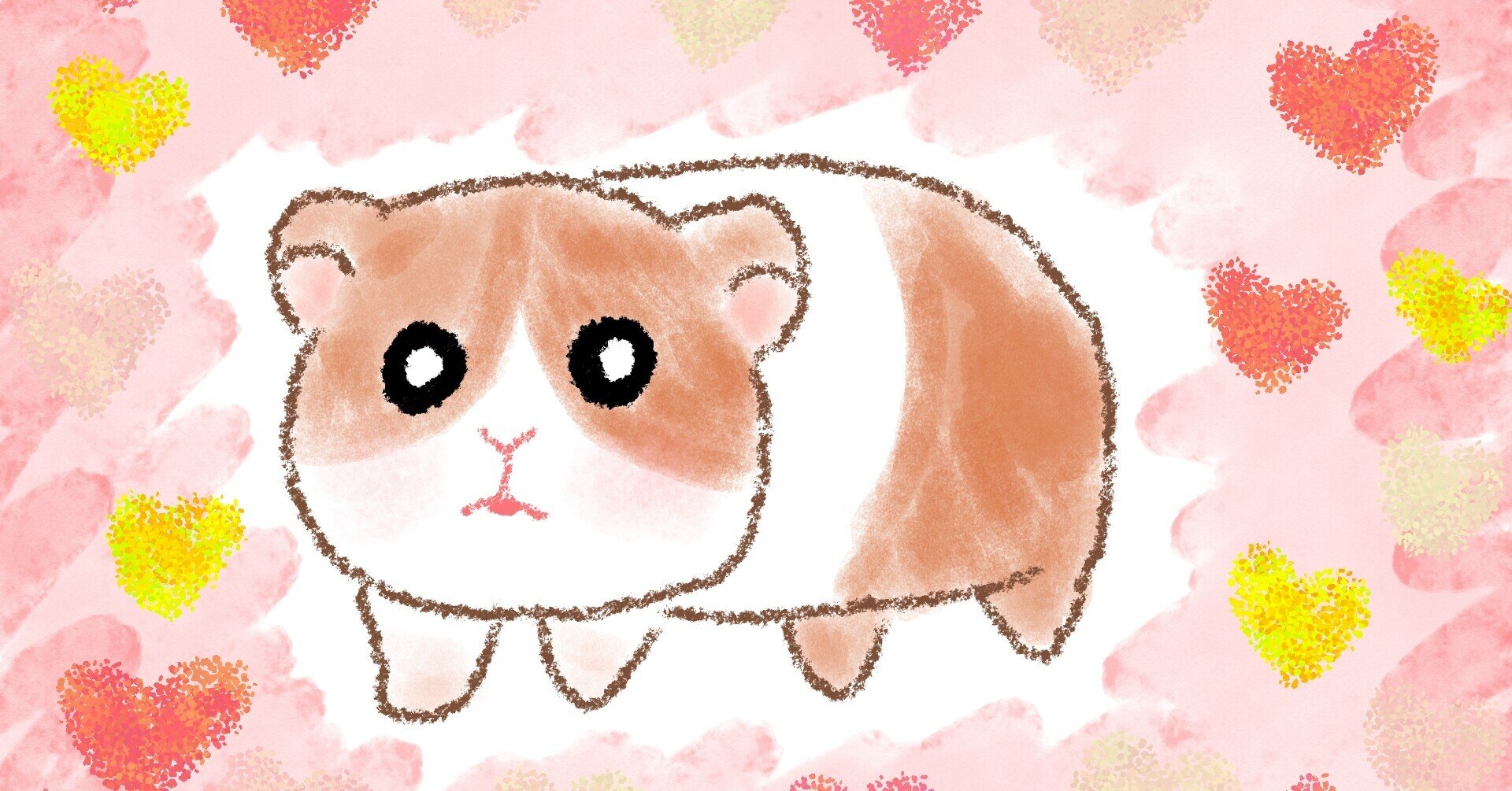 モルモット ひつじのアナログ風イラスト 高良ほうせき Note モルモット ひつじのアナログ風イラスト 高良ほうせき Note
