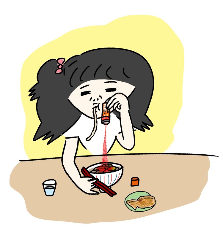 なんか食べてるやつ3 マンガ たかはしちゃん イラスト Note