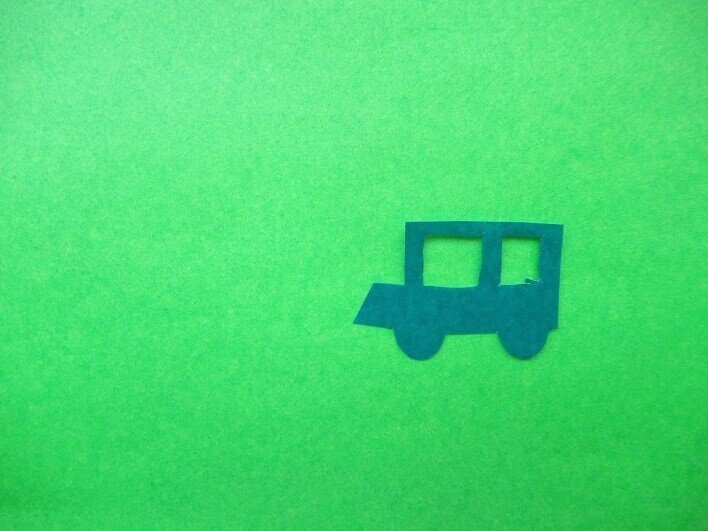 紙で遊ぶ 絵記号 道路標識の乗り物 週末図工室 Note