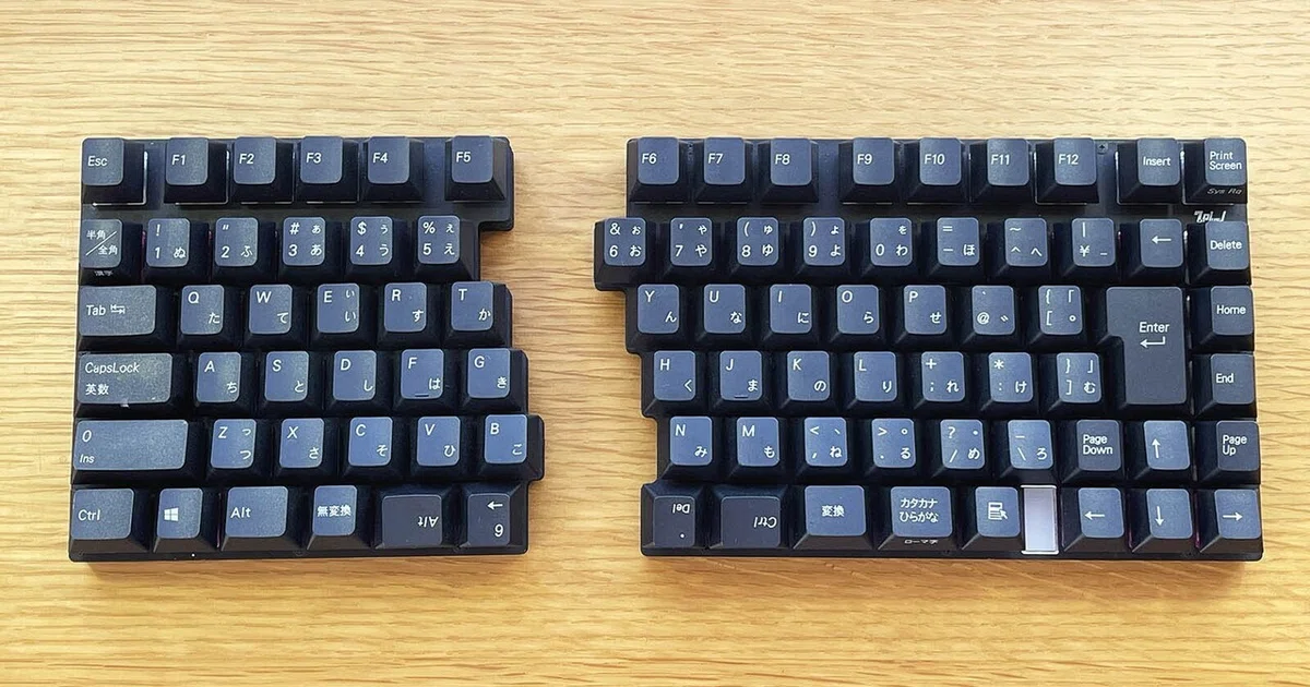 日本語配列 左右分離型自作キーボード JISplit89を使ってみた｜三雲岳斗