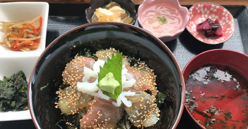 210730-神津島-よちゃれセンター ご飯録 づけ丼