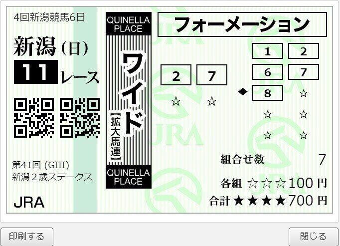 スクリーンショット 2021-08-29 152737新潟二歳ステークス