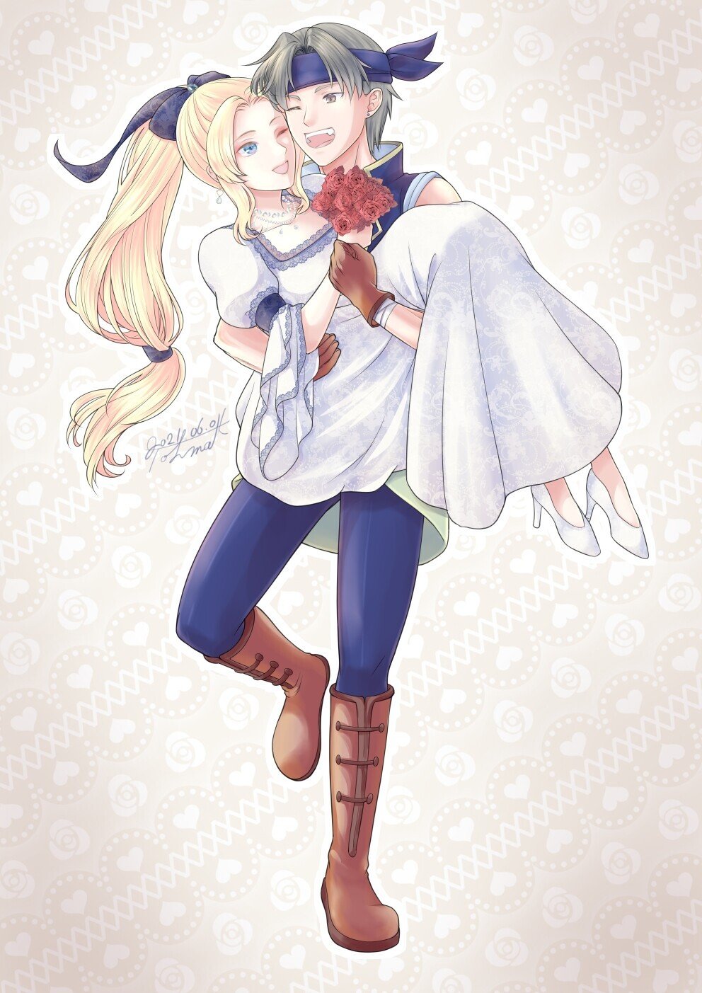 横抱きもといお姫様抱っこのロクセリ いつか描きたいと思ってやっと描けました イラスト載せるの忘れてました 抱き寄せて頬を寄せ合うのがいいなぁ と 通常のお姫様抱っこよりも 抱き寄せることに トーマ カツラギ Note