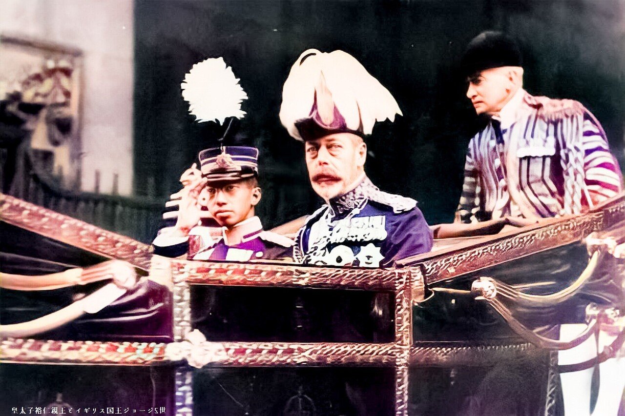皇太子裕仁親王　　ブロンズ胸像 ファイル:Prince Hirohito Star of the Order of the Bath 1921