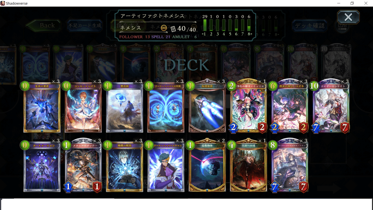 初心者用アンリミのアーティファクトネメシス入門 Rscアディショナル こころ Note