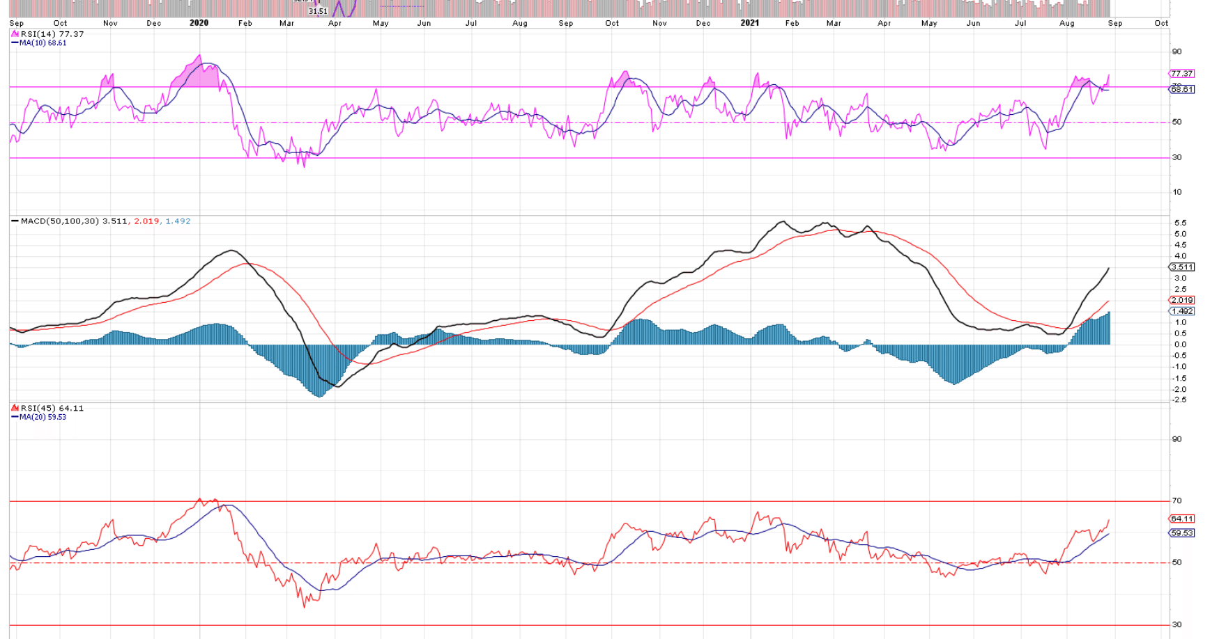 中長期RSI,MACDの効用 ８/29/21｜Takasuz