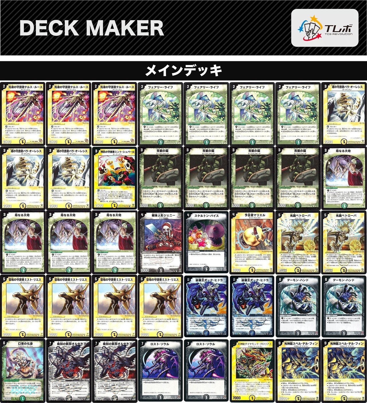 除去ガーディアン(極神編環境) 極神編環境デッキまとめ【デュエマ歴代